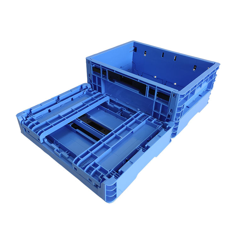 Suzhou manufacturers sell EUO4316 folding box 400.300.170 folding plastic auto parts gray box with lid