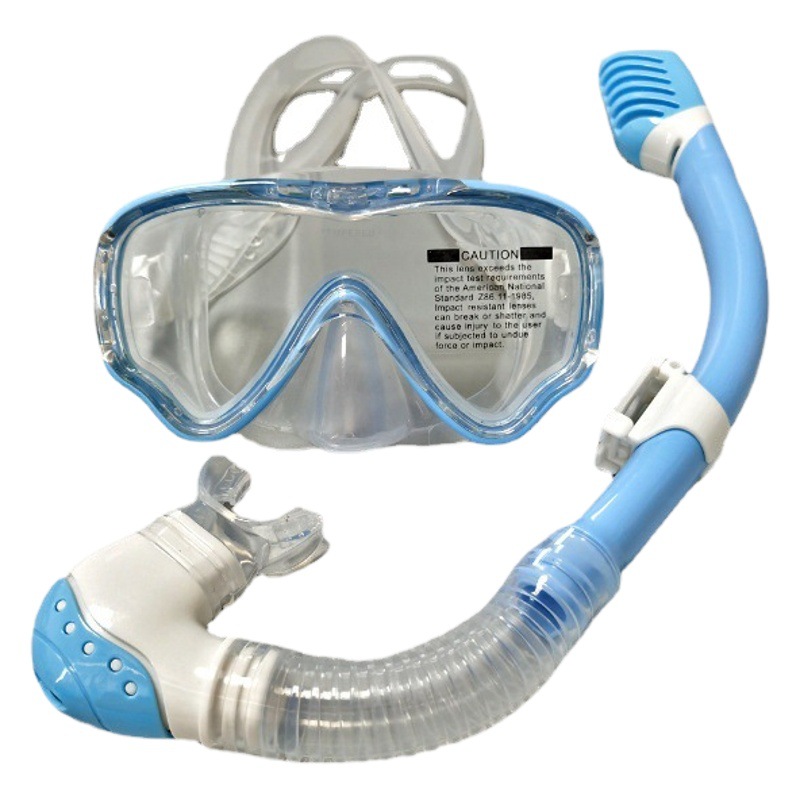 Diving goggles breathing tube suit full dry snorkeling mask children Amazon swimming anti-fog diving glasses
