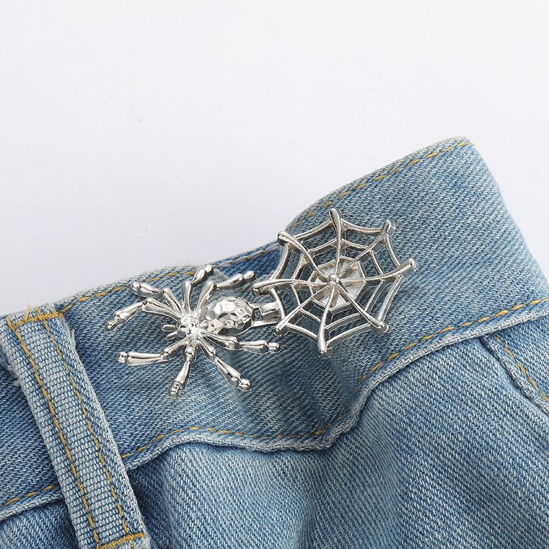Picture of Chinese Knot Waist Buckle Pair Buckle Flat Bottom Removable Nail-free Seam-free Button Girl's Trouser Skirt Waist Size Change Artifact