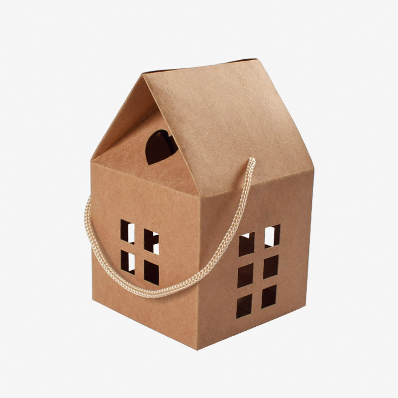 Picture of Solid color simple wind portable small candy biscuits gift box spot cross-border House cute baking packaging carton