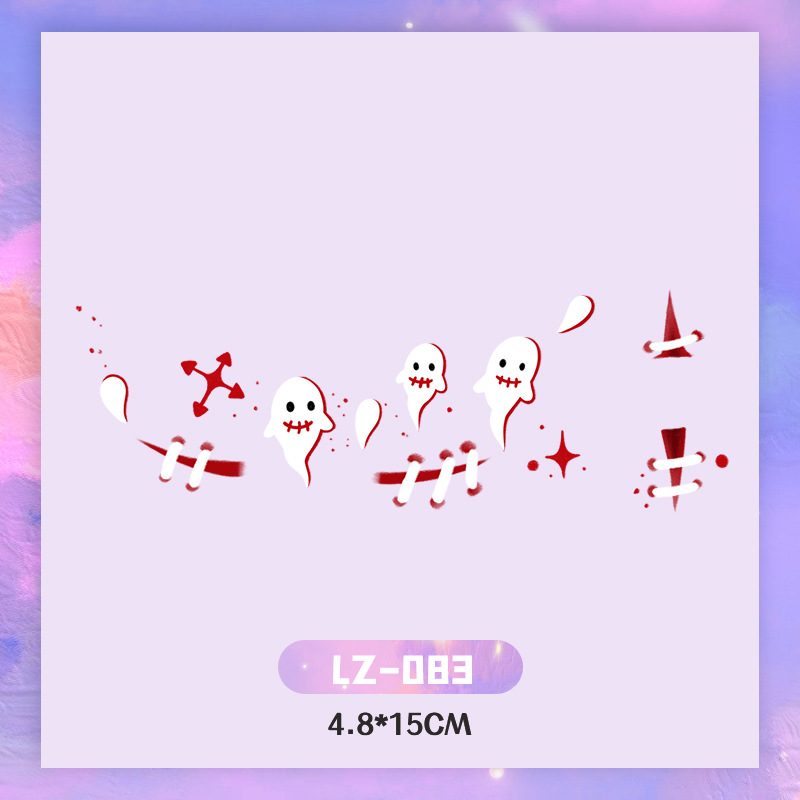 Picture of New Year's Day girl cute face makeup New year new year Creative face stickers love blush cute makeup stickers tattoo stickers