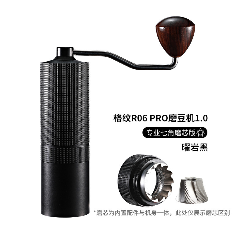 Picture of Cross-border Hand-cranked Coffee Bean Grinder Household Hand-punching Italian Coffee Bean Grinder CNC Steel Core Portable