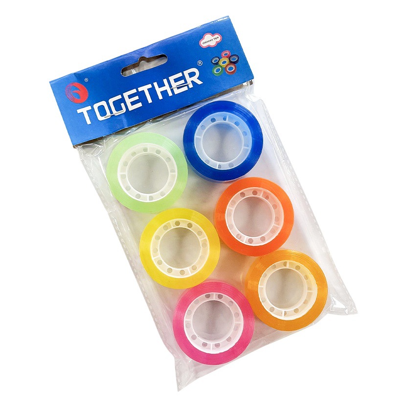 Color transparent small tape floral special kindergarten handmade student supplies stationery tape suit wholesale 1.5