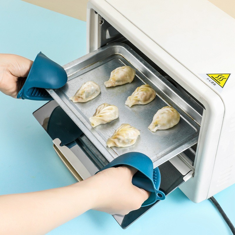Picture of Stainless Steel Anti-scalding Clamp Bowl Lift Bowl Clip Silicone Non-slip Gloves Plate Tracker Dish Tracker