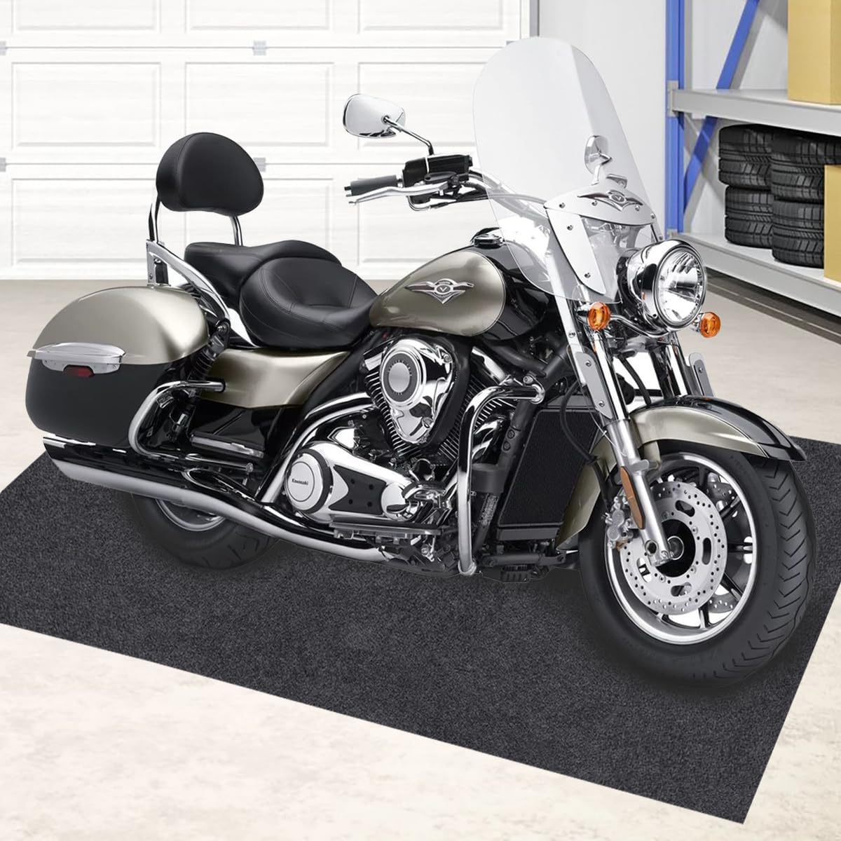 Amazon Cross-border Felt Floor Mat Garage Water-absorbent and Oil-proof Car and Motorcycle Repair Mat Non-slip Anti-spill Mat