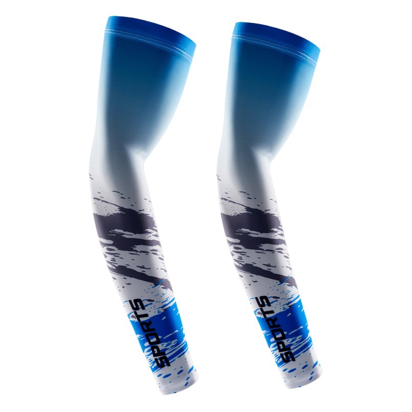 Sun Protection Ice Sleeves for Men in Summer Outdoor Sports and Fitness Arm Guards Sunshade Ice Silk Sleeves for Women Fashionable Driving Sleeves