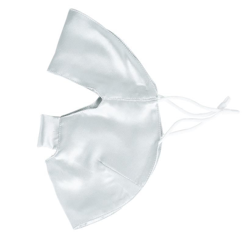 Picture of Silk sun mask sleep breathable full face cover summer UV mask mulberry silk oil smoke-proof veil for women