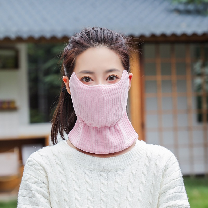 Picture of Children's Mask Warm Cold-proof Windproof Autumn and Winter Girls Fashion Baby Thickened Neck Protection Ventilating Mask Washable