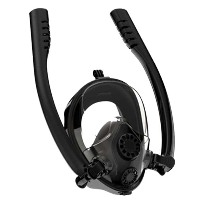 2019 new diving mask full dry snorkeling mask gopro anti-fog camera one-way cycle breathing