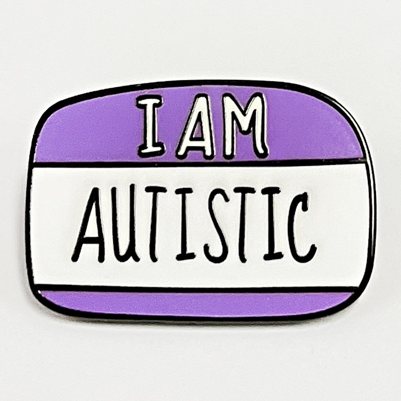 Picture of I Have Autism Brooch Mental Health Hidden Disability Metal Badge Accessories