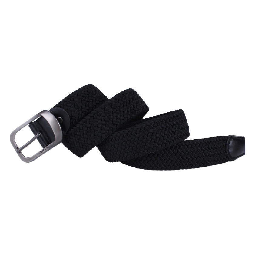 Hole-free Punch-free Woven Belt Elastic Elastic Canvas Belt Korean-style Wide Waist Seal All-match Student Trendy Belt