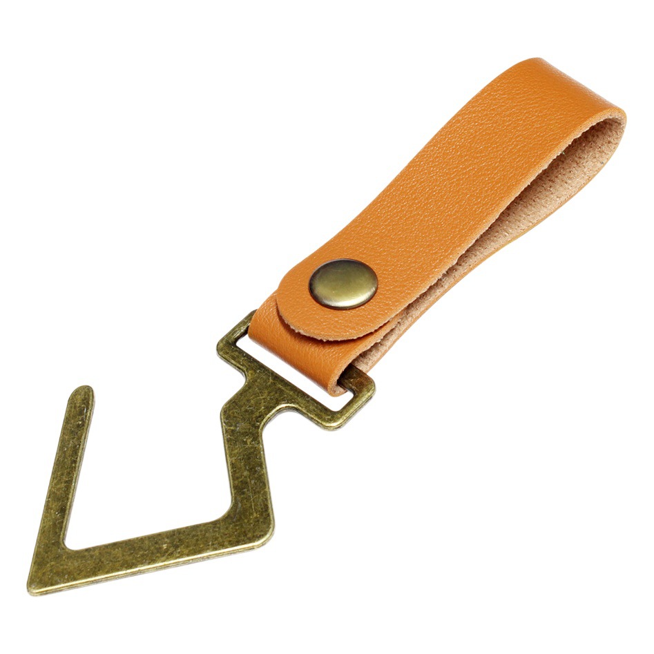 Outdoor Metal Hook Creative Camping Storage Hook Leather Keychain Convenient Hanger Kitchen Supplies Storage Hook