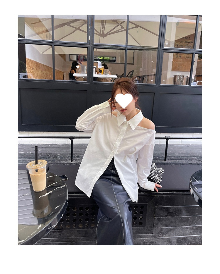 Picture of [in stock]_pictorial fairy cool shoulder shirt hanging neck sunscreen shirt loose long sleeve shirt