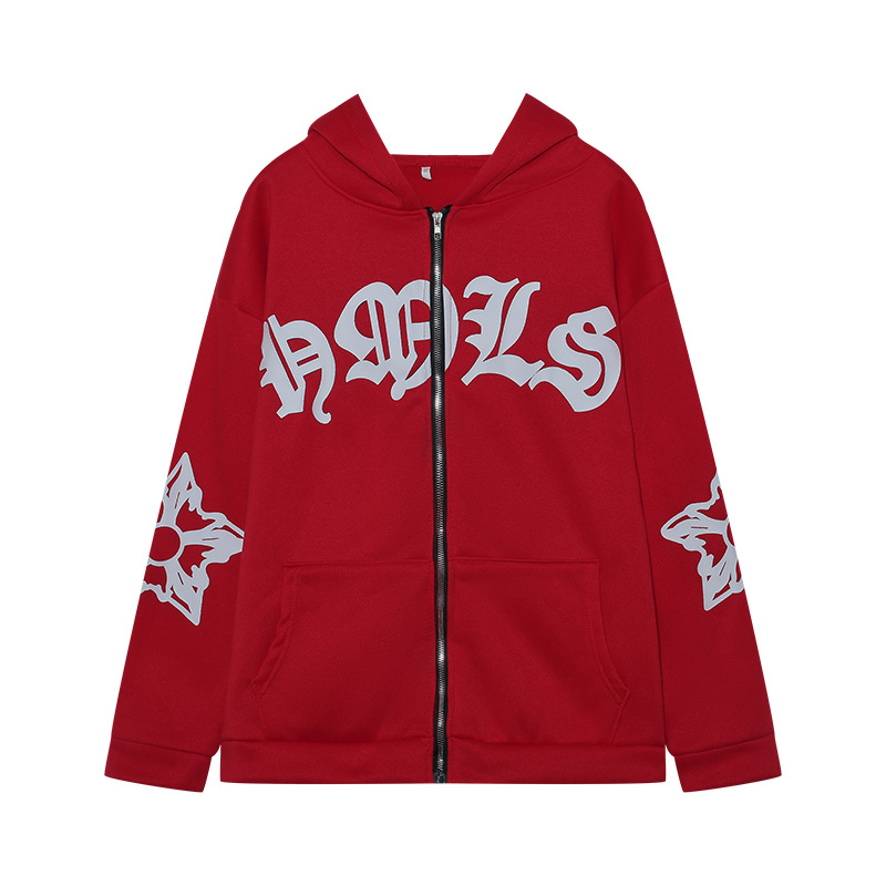 Picture of 2023 Europe and the United States cross-border AliExpress new ladies street hoodie foam zipper Europe and the United States hooded sweater