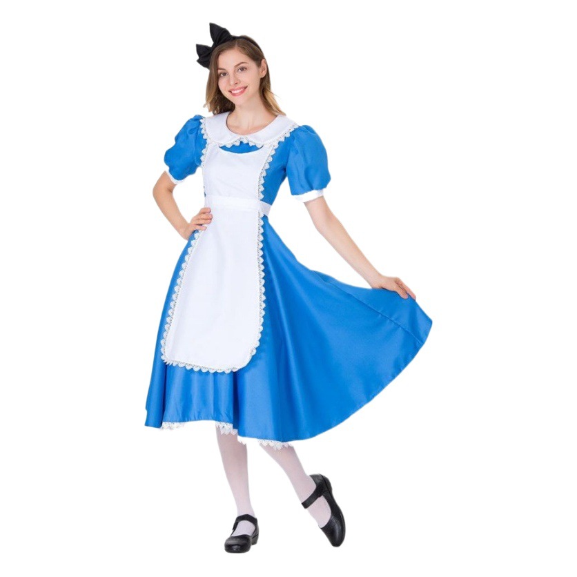 Picture of Foreign Trade European and American Women's Dress Halloween Cos Costume Alice Maid Costume Stage Performance Costume Women's Clothing