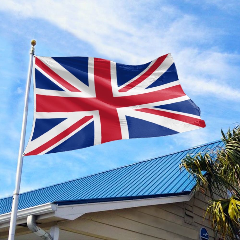 F967 in stock 90 * 150cm 3 * 5ft UK Union Jack 4 Polyester Flag UK flag
