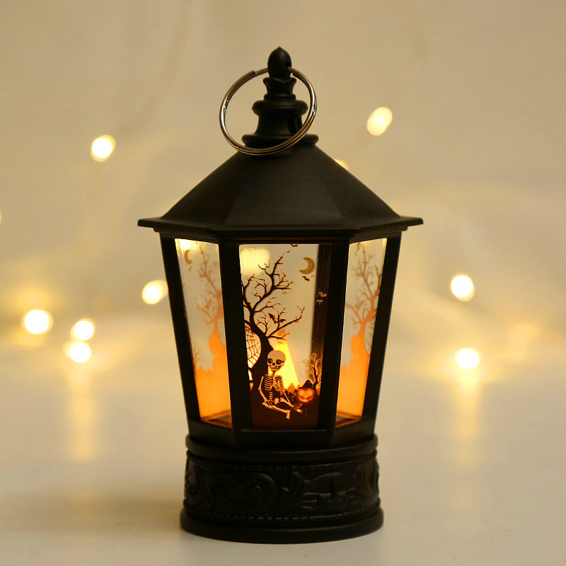 Picture of Halloween pumpkin light LED electronic candle ghost festival Easter party decoration decoration pagoda wind light hanging