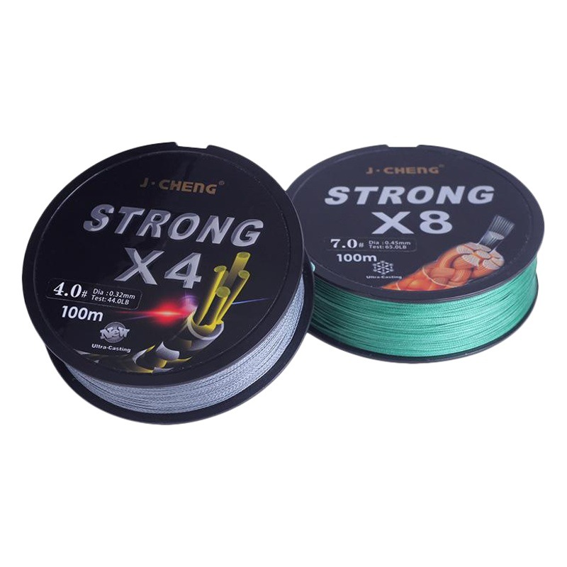 Jiu Cheng 4 8 strong horse fishing line PE line braided line line Asian line raft fishing line sea fishing line 100 meters