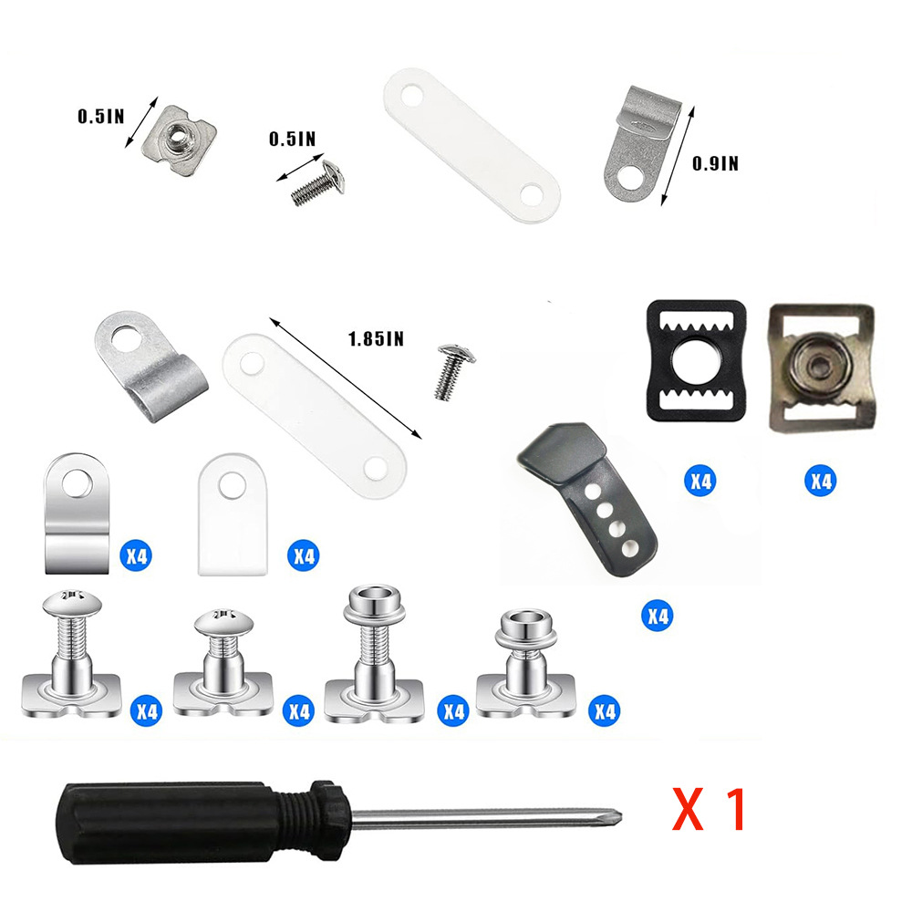 Picture of Football Hockey Helmet Repair Kit Rugby Baseball Hockey Softball Repair 53 Pieces Screws and Nuts Accessories