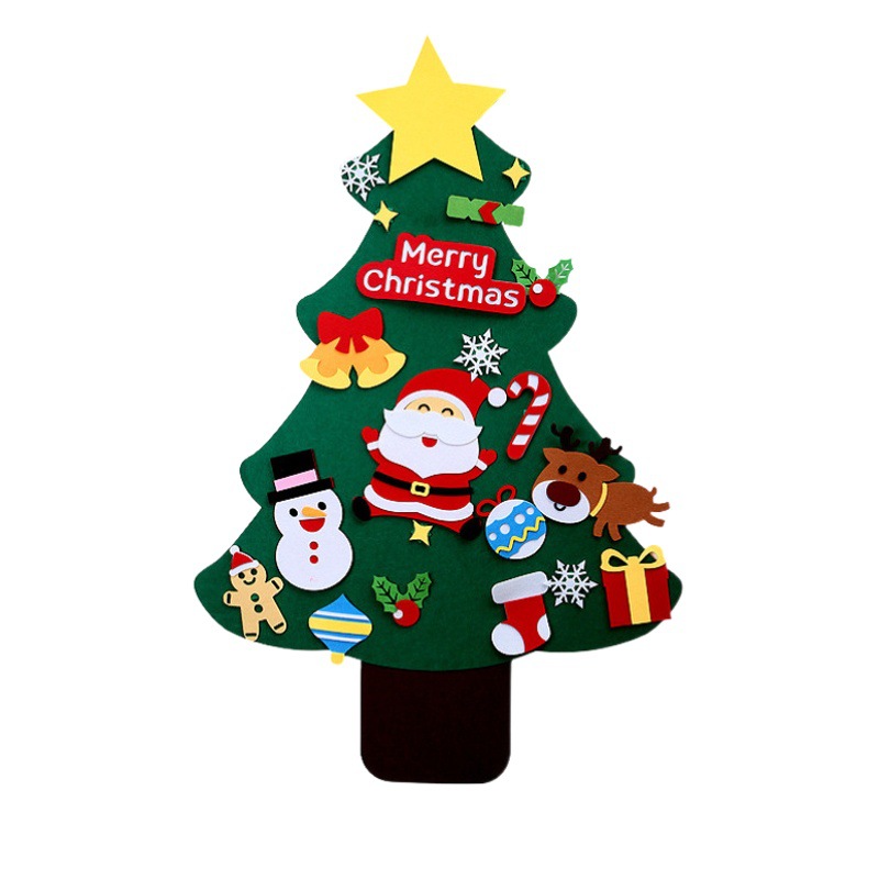 Felt Christmas tree non-woven fabric new children's DIY felt Christmas tree Christmas decorations pendant felt Christmas