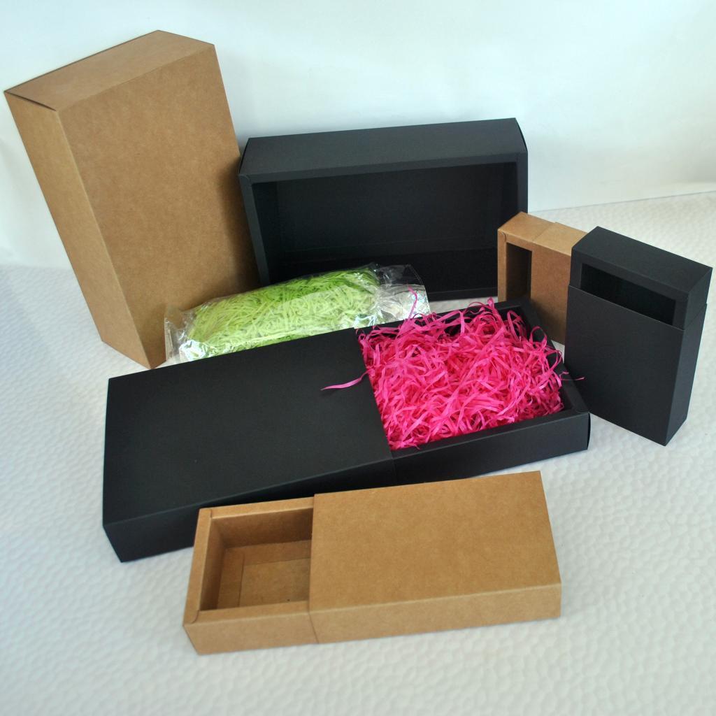 Picture of Kraft paper box drawer storage box tea packaging box brown sugar black sugar white cardboard printing box wholesale LOGO