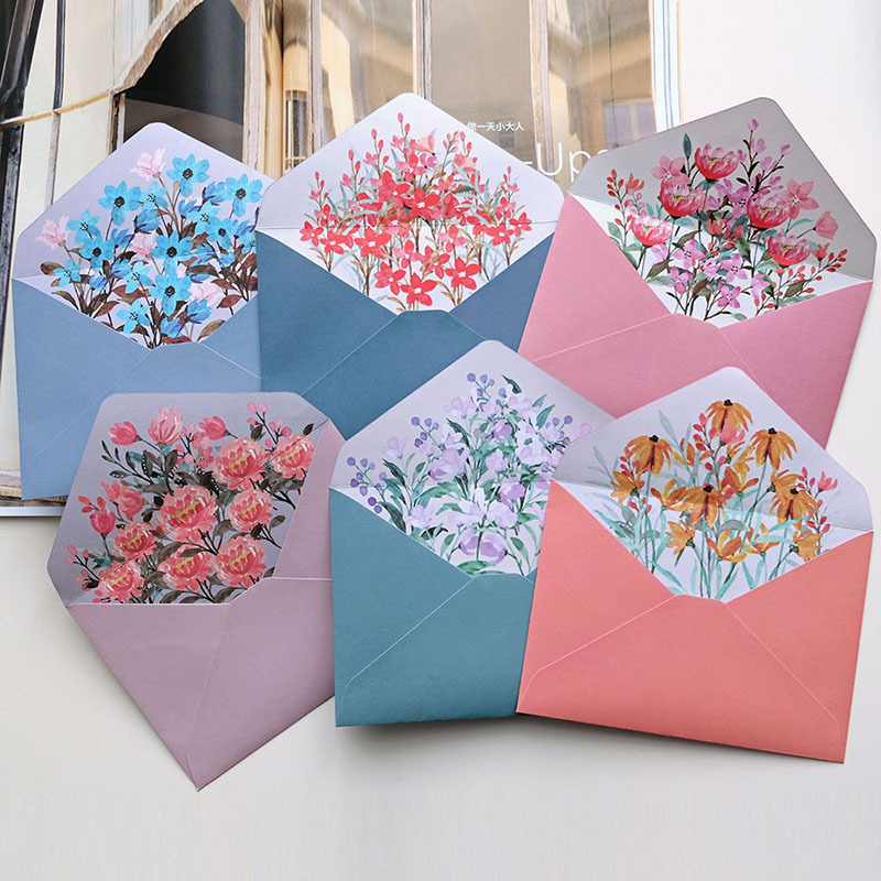 Picture of Wedding Letter Paper Set Invitation Letter A5 Handwritten Love Letter Paper Spring Flower Opening Letter Paper High-End