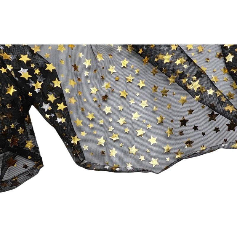 Mesh Hot Fantasy Star Wedding Dress Colorful Star Dot Mesh Bouquet Packaging Wholesale Fantasy Mesh