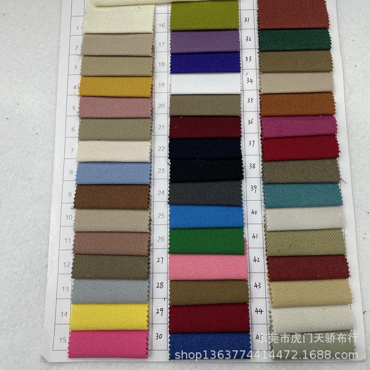Spot supply woven polyester coarse twill fabric 100 polyester coarse twill 264g coarse twill casual fabric