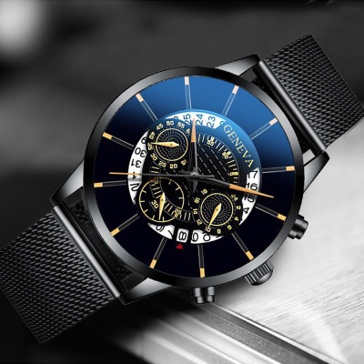 wish New Fashion Casual Men's Multifunctional Quartz Movement Watch Foreign Trade Hot Selling Business Casual Watch