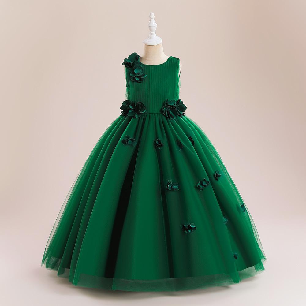 Picture of Cross-border princess dress for girls medium and large children's clothing dress long dress children's performance costume