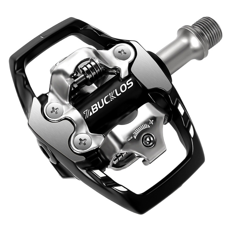Mountain Bike Pedals Aluminum Alloy Spd System Double-Sided Flat Self-Locking Lock Pedals M8020 Bicycle Pedals