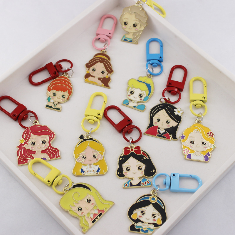 Picture of Princess Escape series Hua Mulan Elsa keychain Snow White AirPods bag key ring pendant