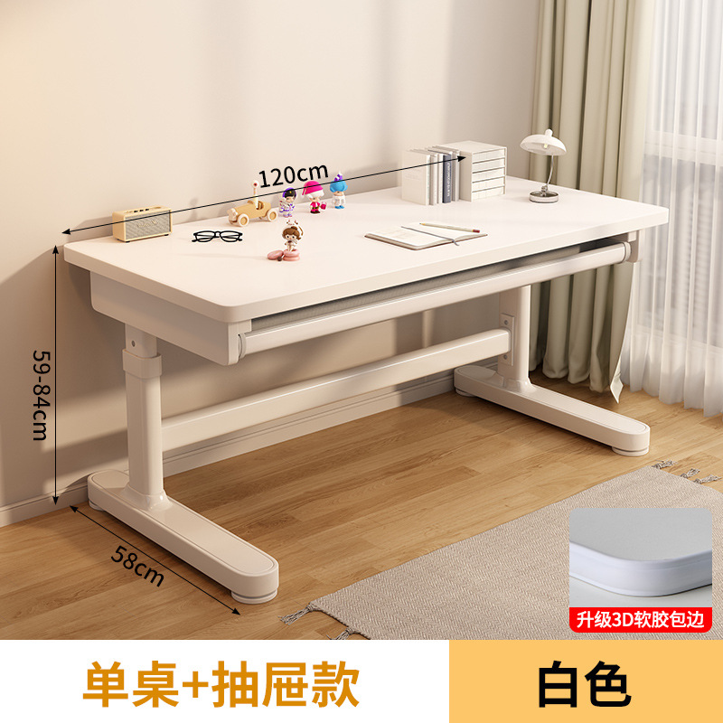 Picture of Manufacturer Children's Study Table Primary and Secondary School Students Writing Table Home Computer Table Liftable Solid Wood Desk Study Table