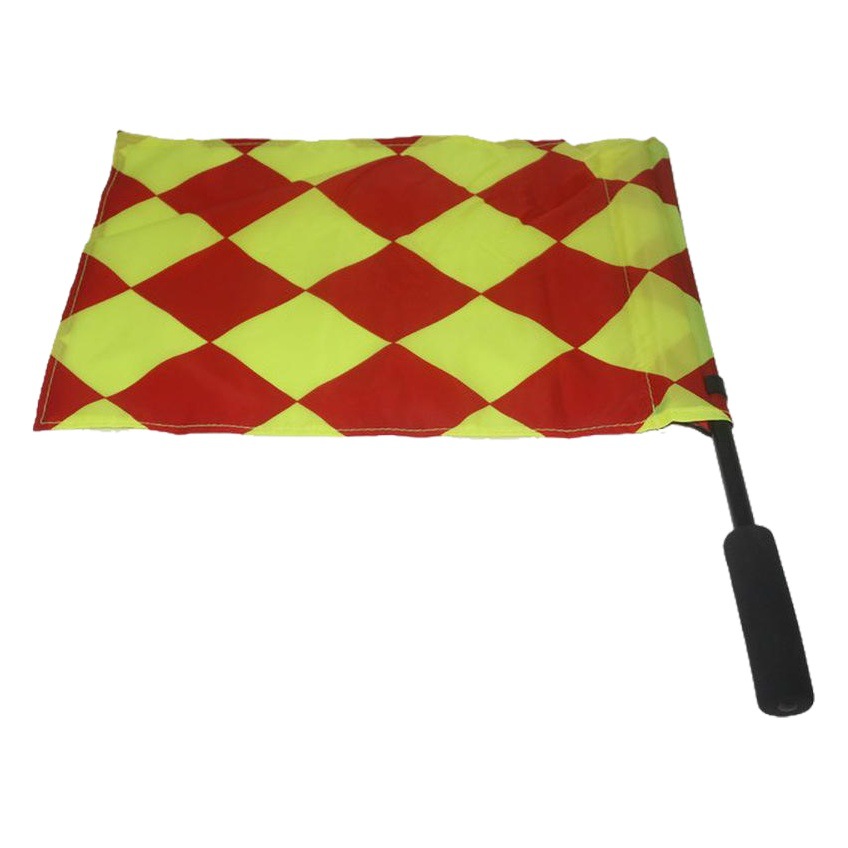 Small Square Patrol Flag Oxford Cloth Football Linesman Flag Offside Foul Linesman Flag Wholesale Patrol Flag