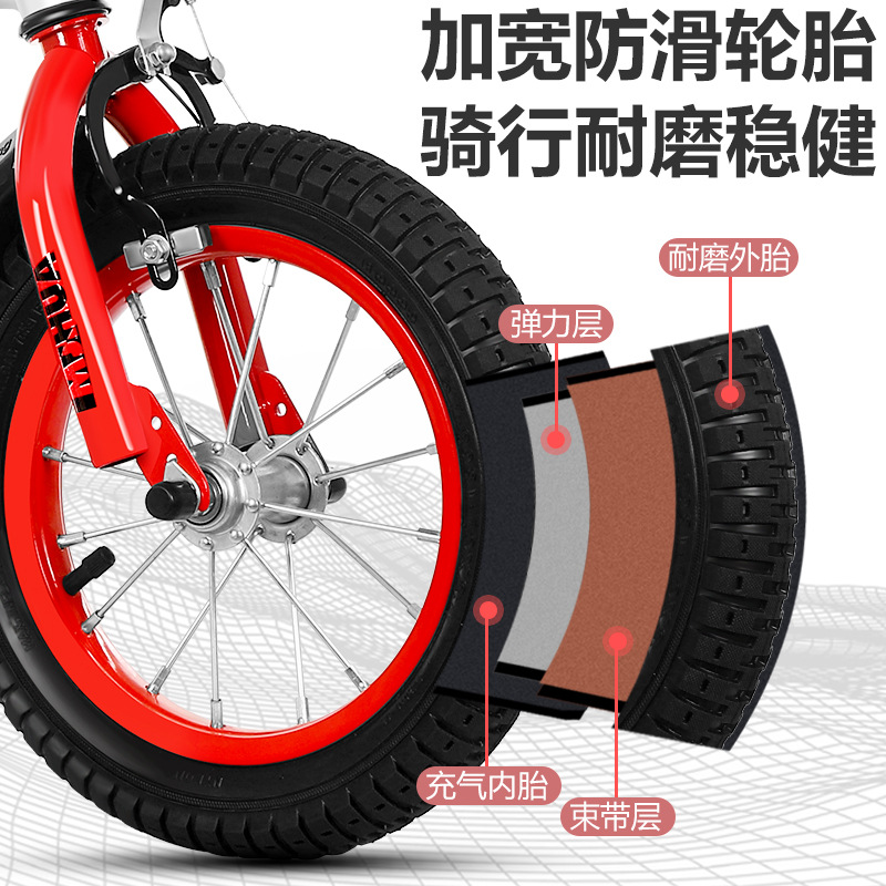 Picture of Children's Bicycle 12inch Stroller 16inch Bicycle 20 Inches 5-9 Years Old Mountain Bike Bicycle with Auxiliary Wheel Cycling