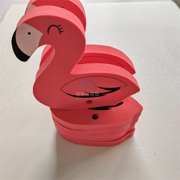 Eva stamping cartoon animal Red little duck with printing toy pendant children Bath buoyancy toy