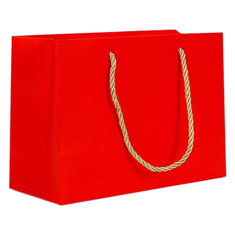 Red Paper Bag Paper Bag Festival Red Gift Bag Shopping Bag Clothing White Cardboard Paper Bag Printed logo
