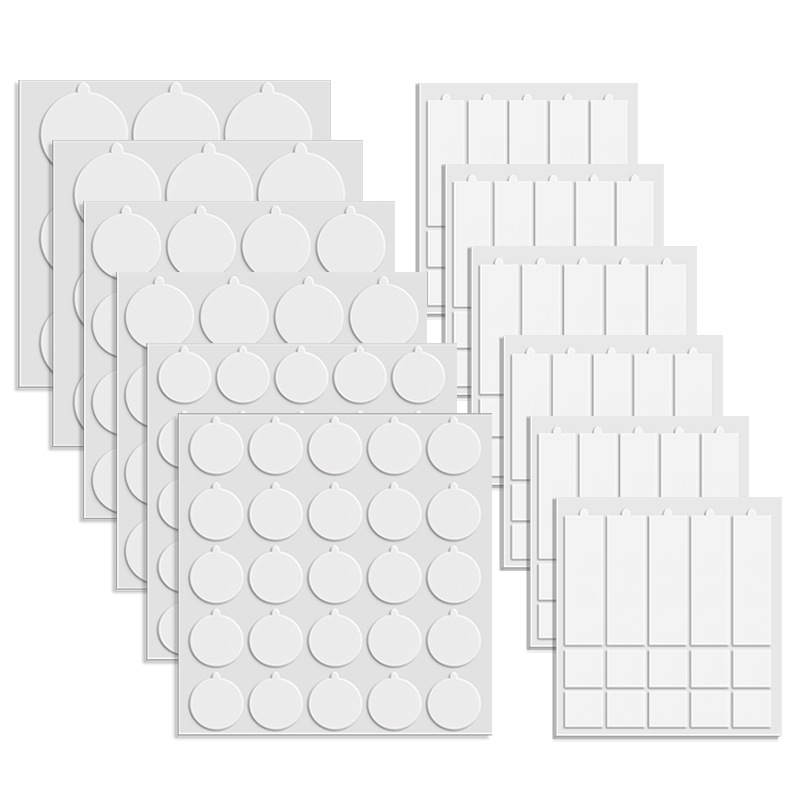 Amazon Easy-To-Tear Acrylic Traceless Round Adhesive Dots Custom Transparent Residue-Free Adhesive Nano Glue High Viscosity