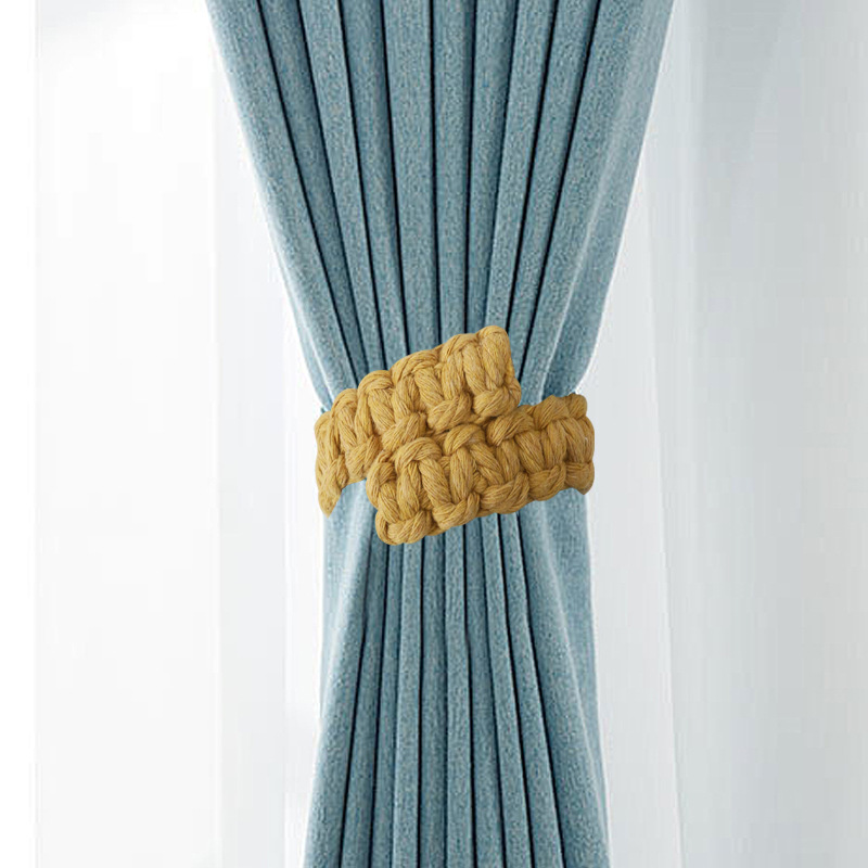 Picture of Cotton and Linen Curtain Tie Rope, Hand-Woven Cross-Border Supply of Straps, Simple and Versatile Back Tie Decorative Rope