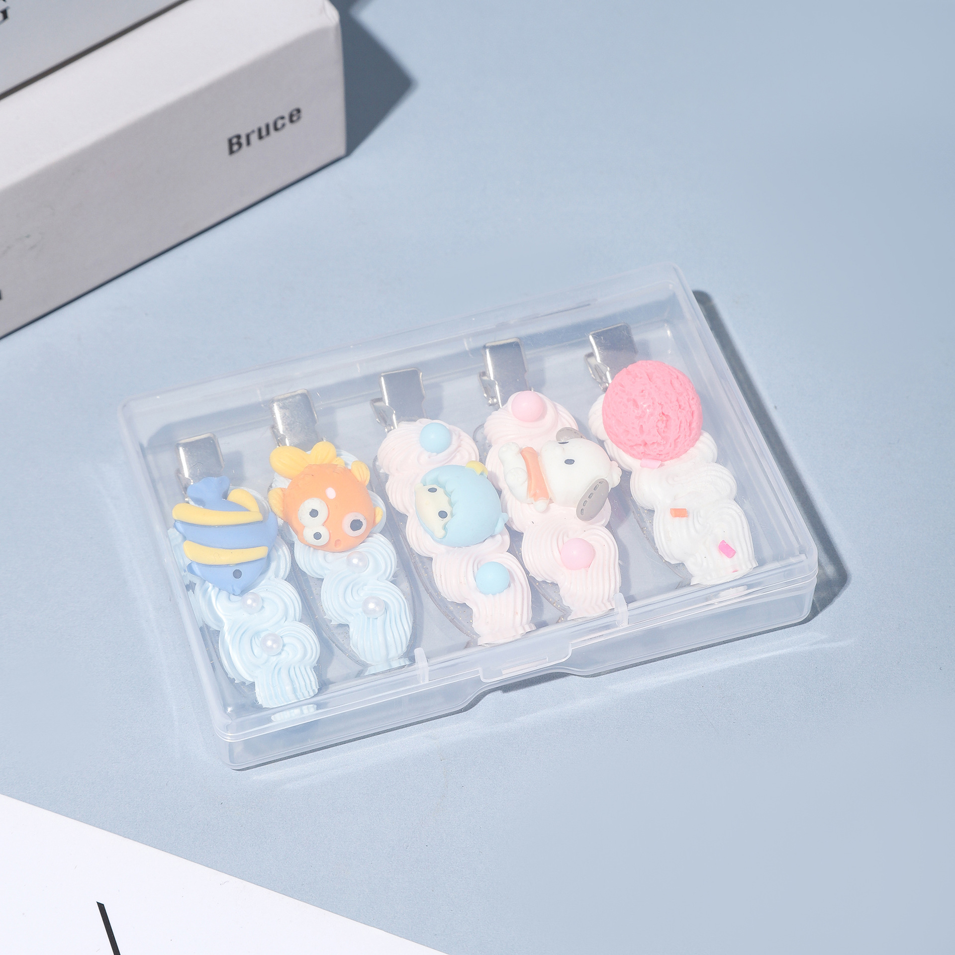 Mobile phone parts blind box storage box high transparent nail plastic yum jewelry box electronic components hardware display box