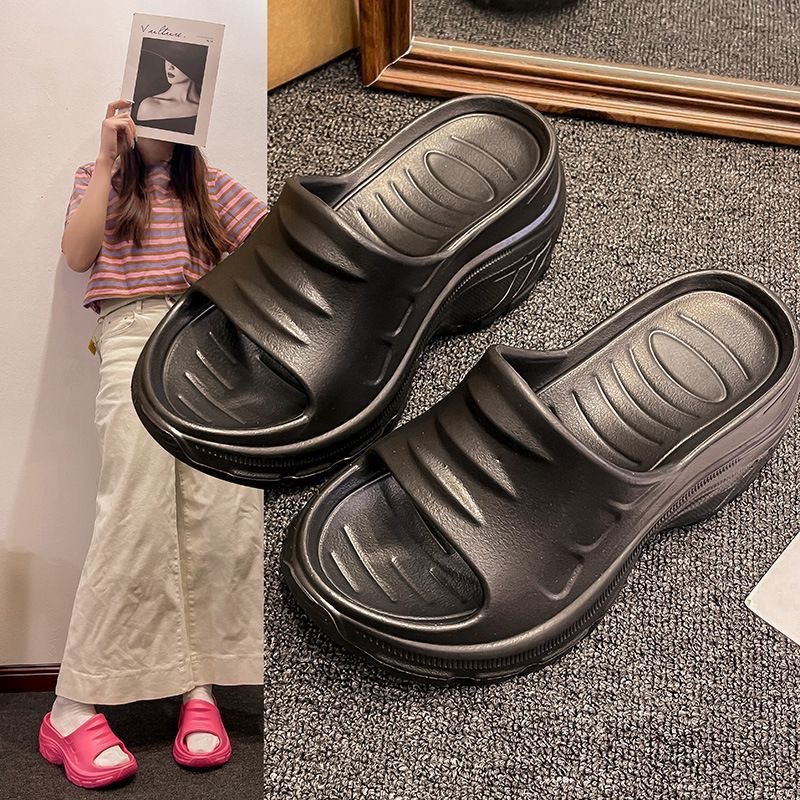 Fashion Sandals for Women, Eva Slippers for Women, Summer Outer Wear, Flip-Flops, Women's Beach Shoes, Thick-Soled Home Sandals and Slippers