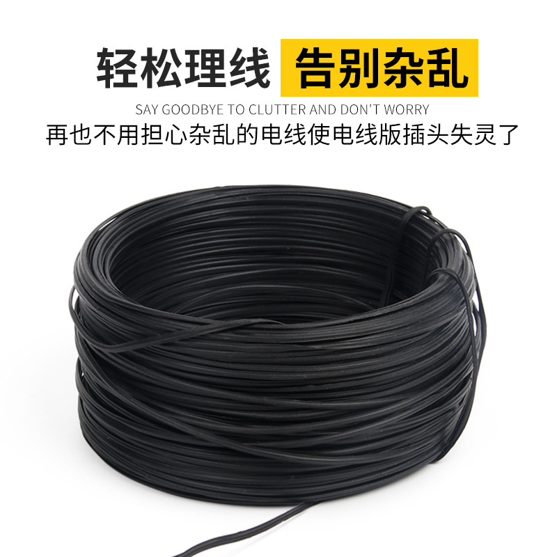 Tie wire 0.45mm electroplated iron zinc wire tie wire cable tie wire black and white wire