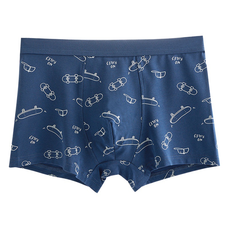 2025 New Summer Style 50 Count Modal Cotton Men's Underwear Boxer Briefs Mid-Waist Large Size Breathable Boxer Briefs