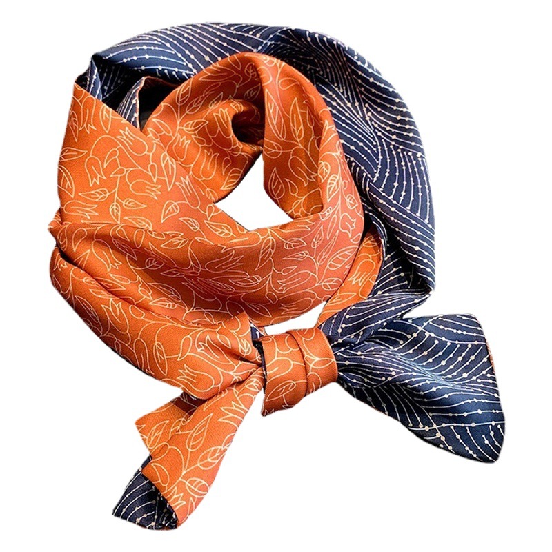 New Small Scarf Narrow Long Printed Scarf Women's Spring Ribbon Fashion All-match Professional Decorative Scarf