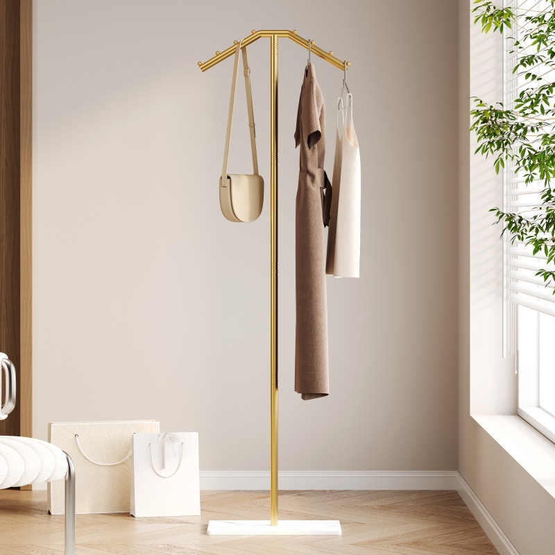 Factory Outlet Floor-type Household Hangers Room Bedroom Coat Rack Antique Household Clothes Storage Rack