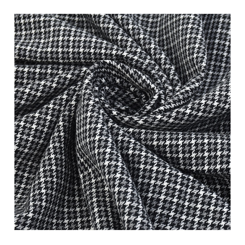 TR two-ways stretch yarn-dyed plied polyester-viscose four-sided elastic double-elastic autumn and winter suit fabric