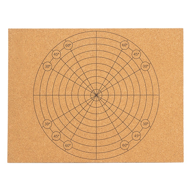 Musen Printable Cork Board Cork Positioning Board Braided Rope Square Cushion Board DIY Hand-Woven Fixing Tool