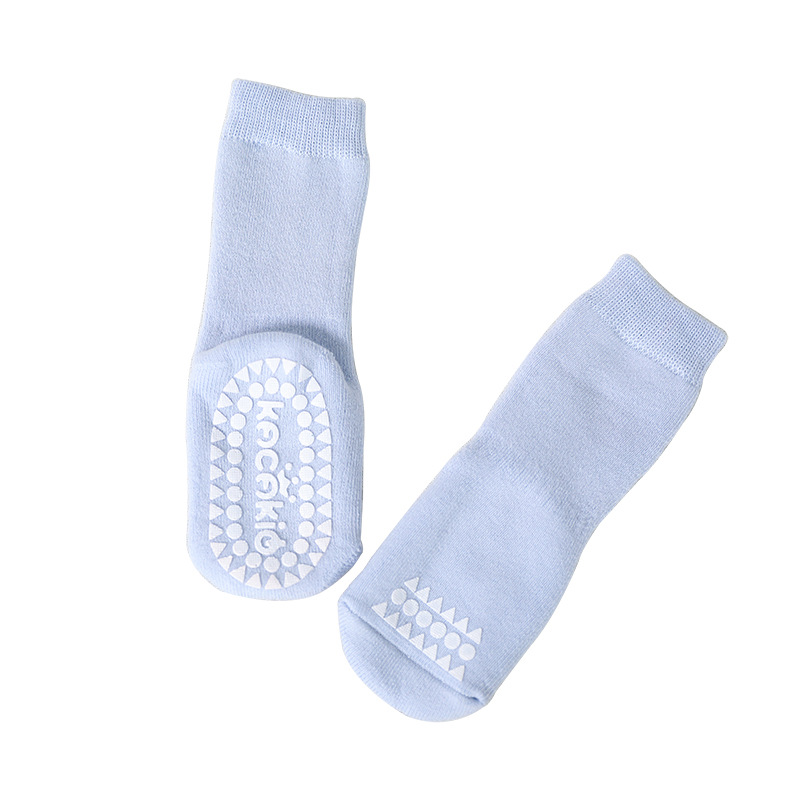 Picture of Baby boneless thickened terry socks for autumn and winter baby a pure girls' cotton children's indoor non-slip dispensing floor socks