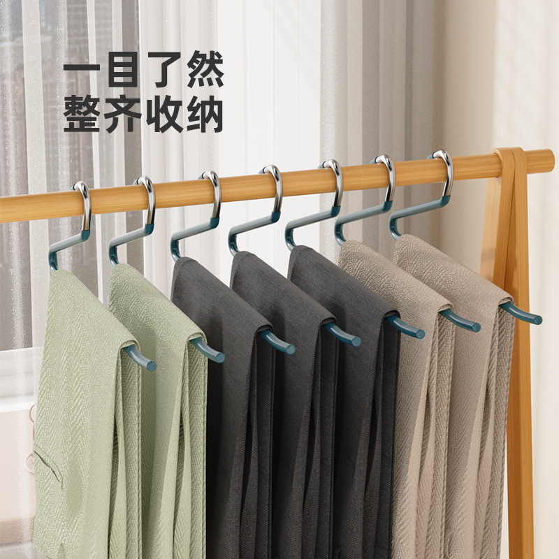 Picture of Aluminum Alloy goose-type pants rack pants drying wardrobe special pants hanger pants clip hanger non-slip seamless clothes hanger