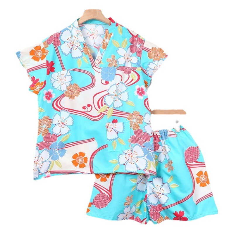 Disposable Sauna Suit for Women's Bathroom Hotel Bathrobe Breathable and Comfortable Bathing Sauna Large Size Home Beauty Suit Short-Sleeved